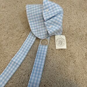 Blue Gingham Bonnet by The Beaufort Bonnet Company